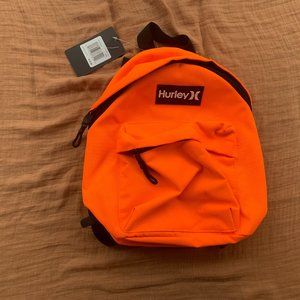 NWT Hurley Neon Orange Mini Backpack